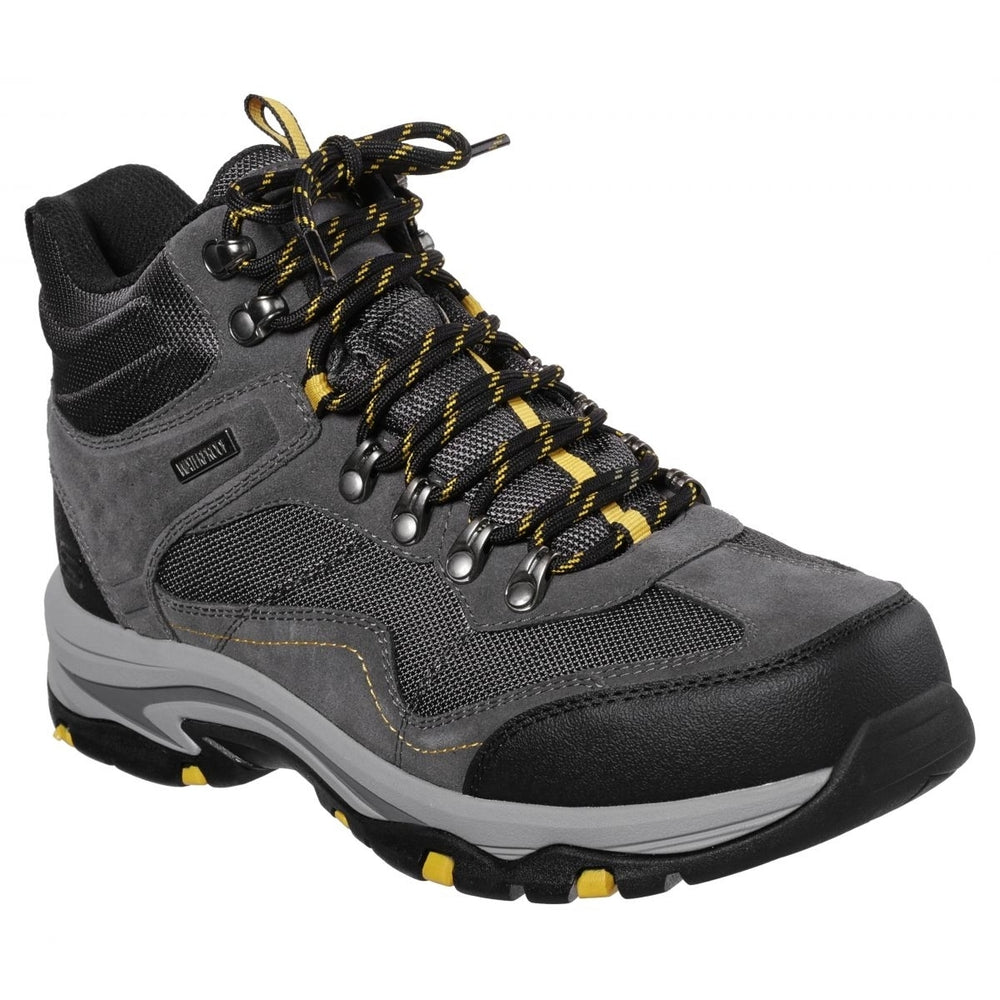 Skechers Mens Relaxed Fit: Trego - Pacifico Waterproof Boot Hiking Gray - 65672-GRY GRAY Image 2