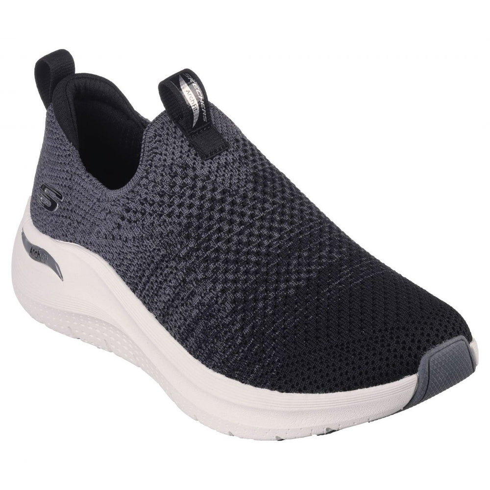 Skechers Womens Arch Fit 2.0 Slip-On Sneaker Black/Charcoal - 150055-BKCC Black / Charcoal Image 2