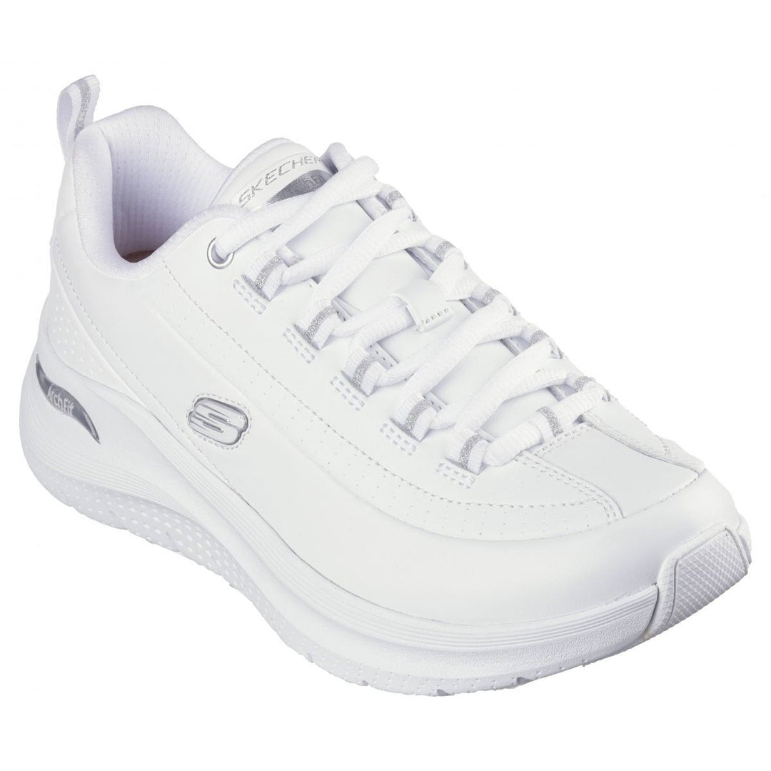 Skechers Womens Arch Fit 2.0 - Star Bound Sneaker White/Silver - 150061-WSL WHITE / SILVER Image 2