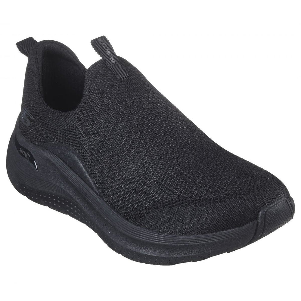 Skechers Womens Arch Fit 2.0 - Midnight Shimmer Slip-On Black/Black - 150063-BBK BLACK Image 2