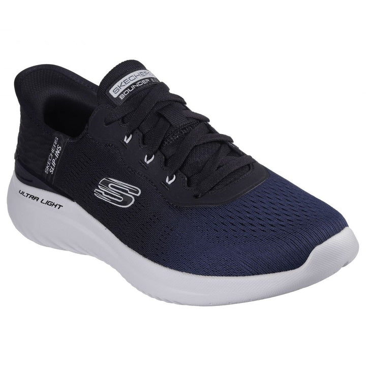 Skechers Mens Slip-ins: Bounder 2.0 - Tellem Sneaker Navy/Black - 232928-NVBK NAVY / BLACK Image 2