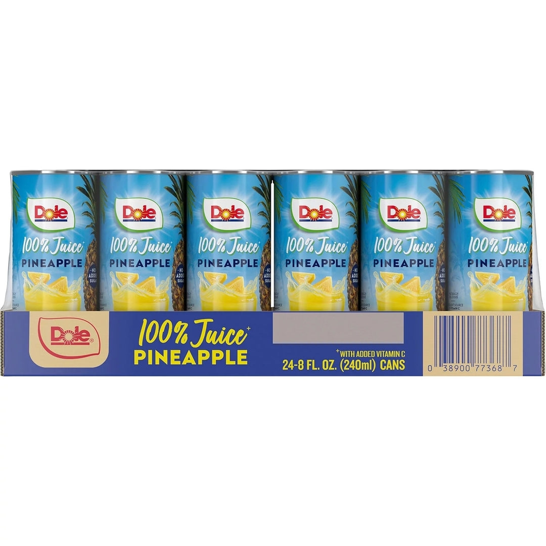 Dole 100% Pineapple Juice 8.4 Fluid Ounce (Pack of 24) Image 4