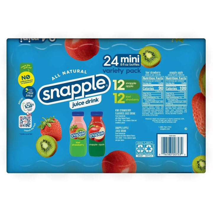 Snapple Variety Pack 8 Fluid Ounce (Pack of 24) Image 2