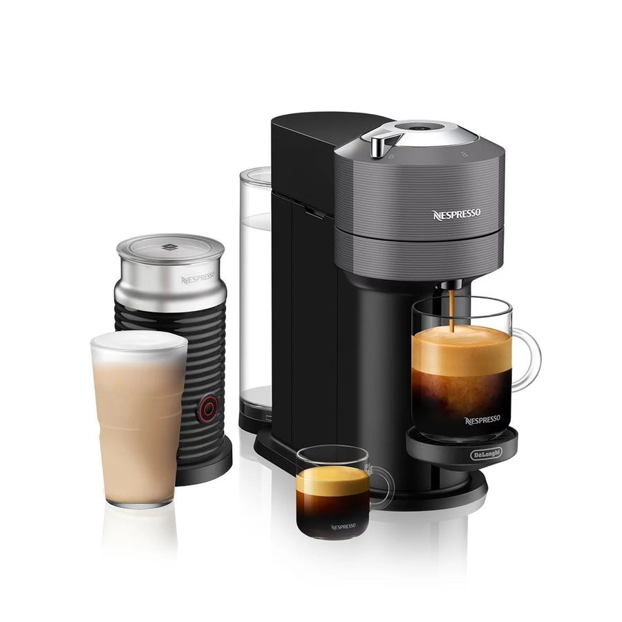 Nespresso Vertuo Next Deluxe by De Longhi Dark Grey with Milk Frother Image 1