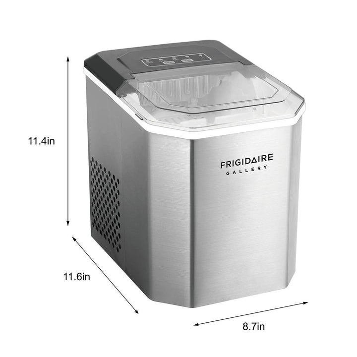 Frigidaire Gallery Stainless Steel Ice Maker 26 Pounds Image 4