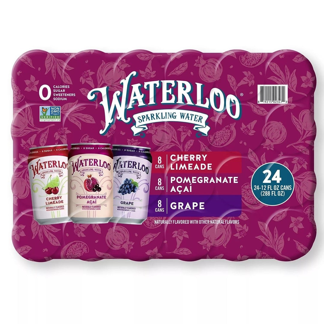 Waterloo Sparkling Water ,Variety Pack 12 Fluid Ounce (Pack of 24) Image 3