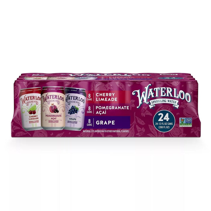 Waterloo Sparkling Water ,Variety Pack 12 Fluid Ounce (Pack of 24) Image 4