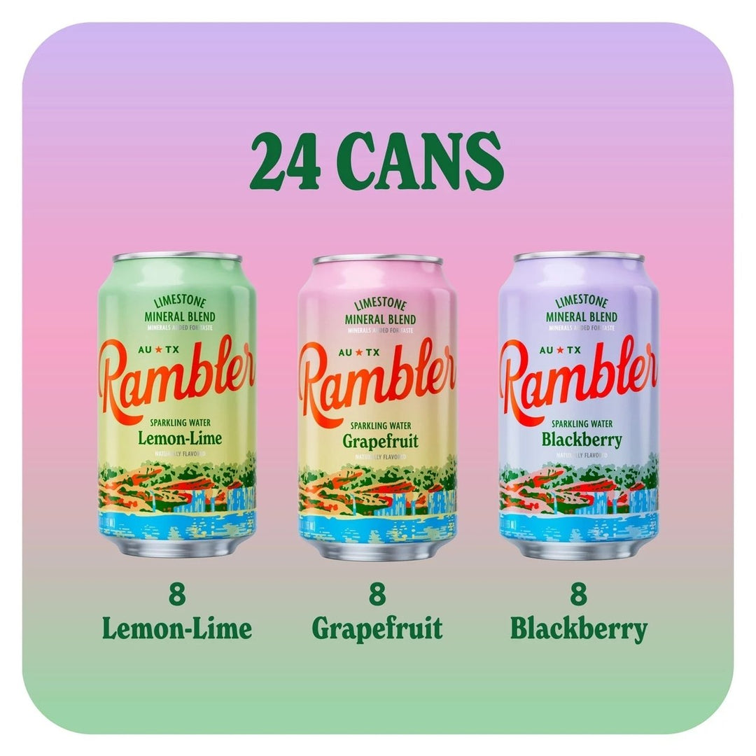 Rambler Sparkling Water Variety Pack 12 Fluid Ounce (Pack of 24) Image 4