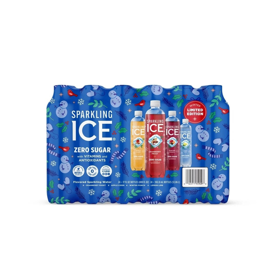 Sparkling Ice Sparkling Water Winter Variety Pack 17 Fluid Ounce (Pack of 24) Image 1