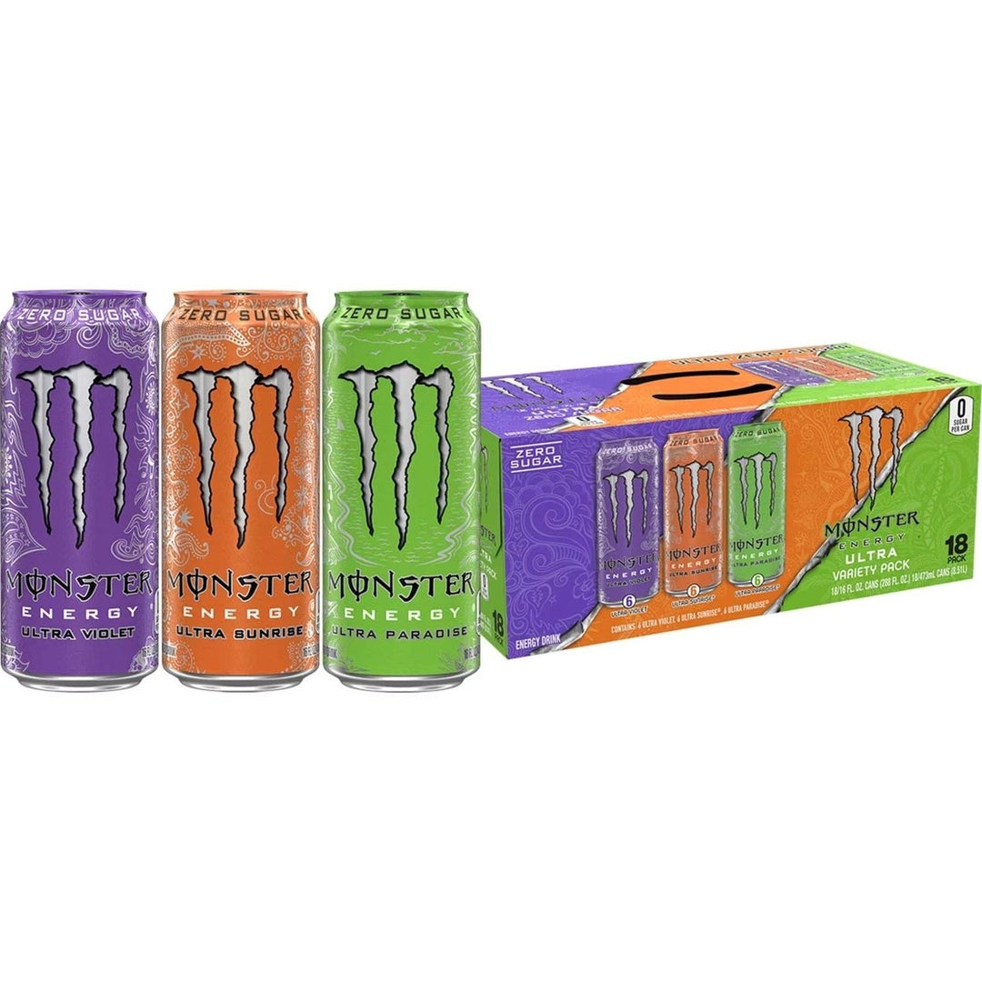 Monster Energy Ultra Variety Pack 16 Fluid Ounce (Pack of 18) Image 1