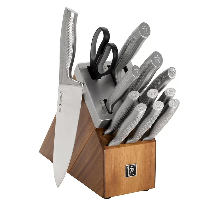 Henckels Diamond 13-Piece Self-Sharpening Acacia Block Set Image 2