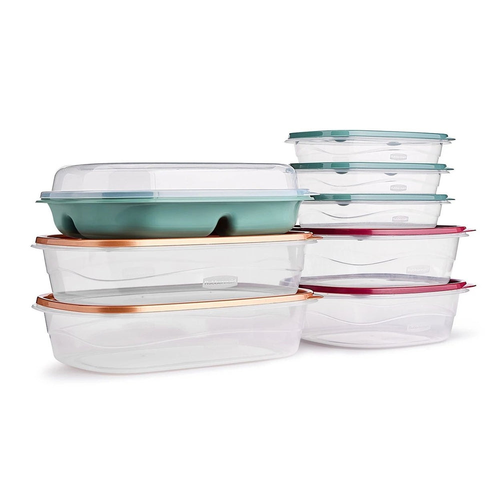 Rubbermaid Takelongs 16-Piece Food Storage and Party Platter Set Image 2