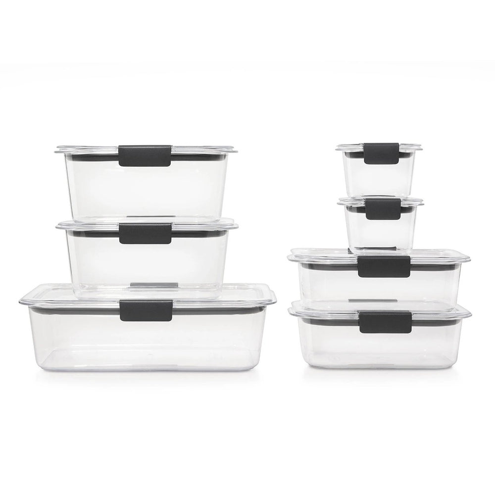 Rubbermaid Brilliance StainShield Plastic Food Storage Containers 14-Piece Set Image 2