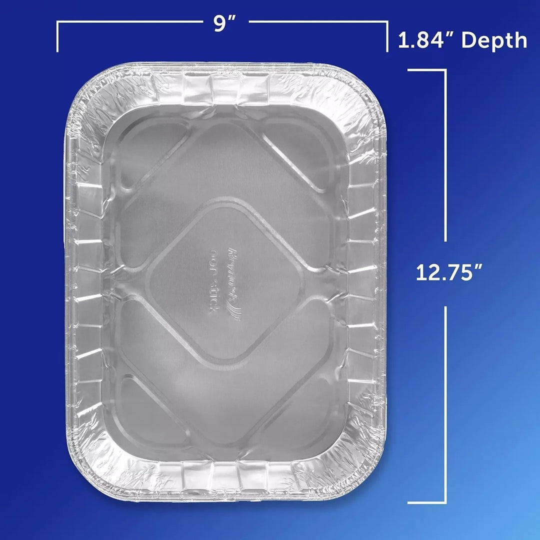 Reynolds Kitchens 13" x 9" Aluminum Cake Pans with Lids 6 Count Image 2