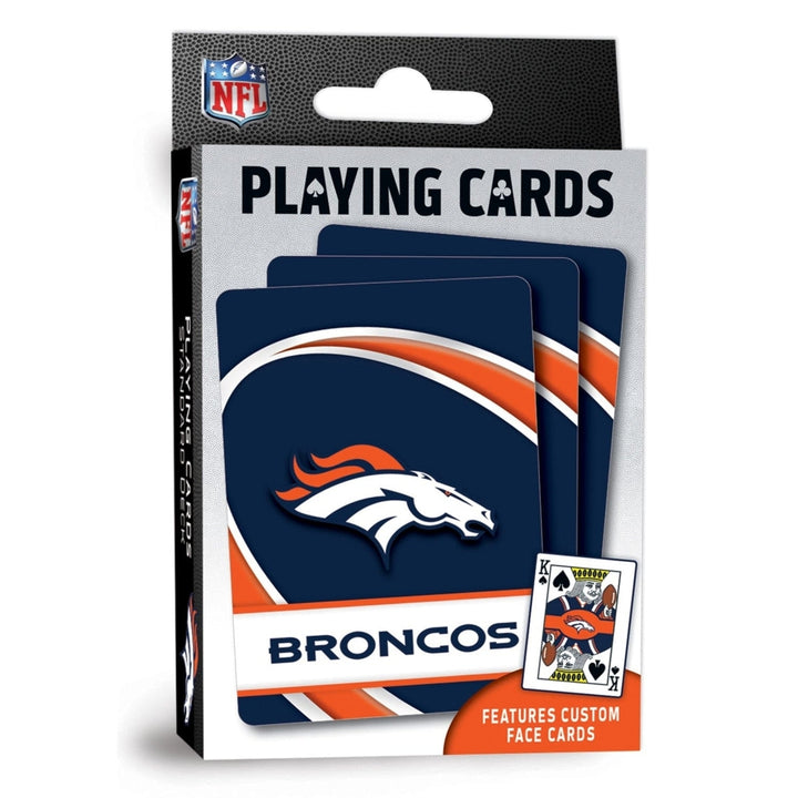 Denver Broncos Playing Cards 54 Card Deck NFL Team Custom Designs Officially Licensed Image 1