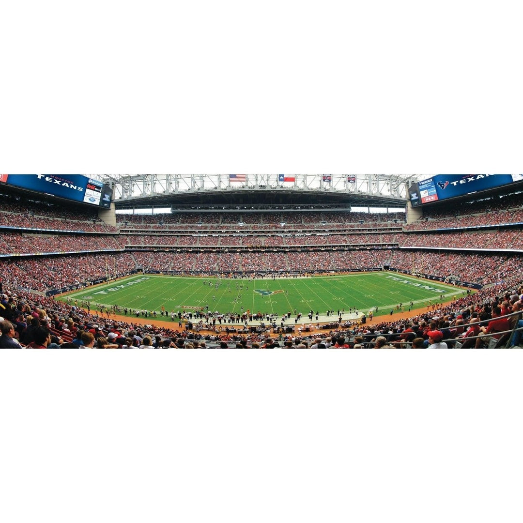 MasterPieces Houston Texans 1000 Piece Panoramic Jigsaw Puzzle 13x39 Recycled Image 2