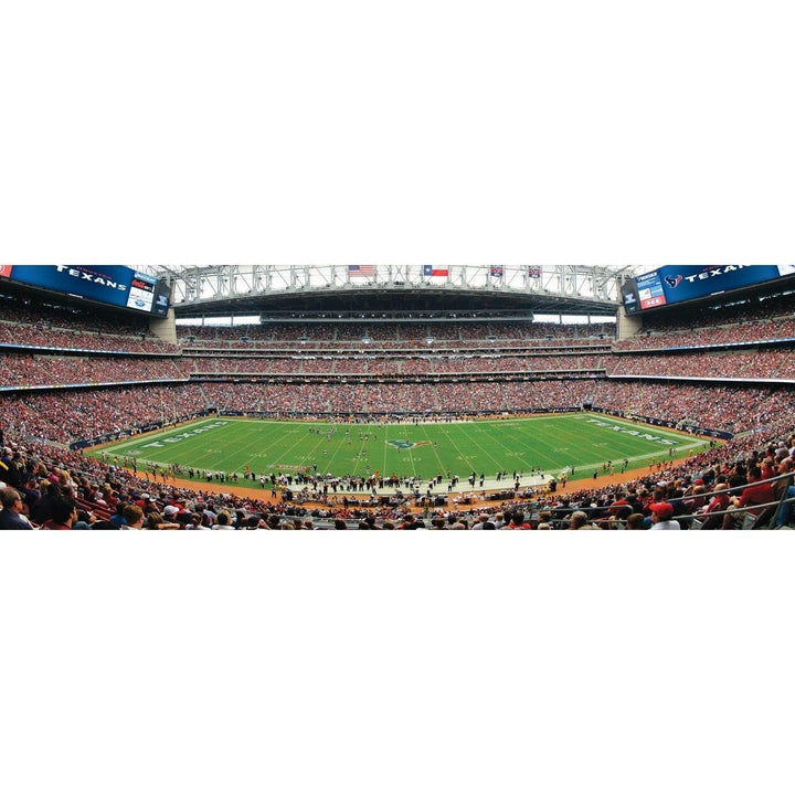 MasterPieces Houston Texans 1000 Piece Panoramic Jigsaw Puzzle 13x39 Recycled Image 2