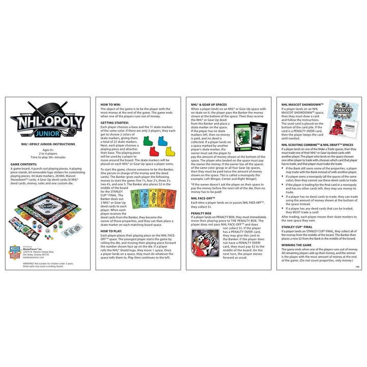 NHL Opoly Junior Image 4