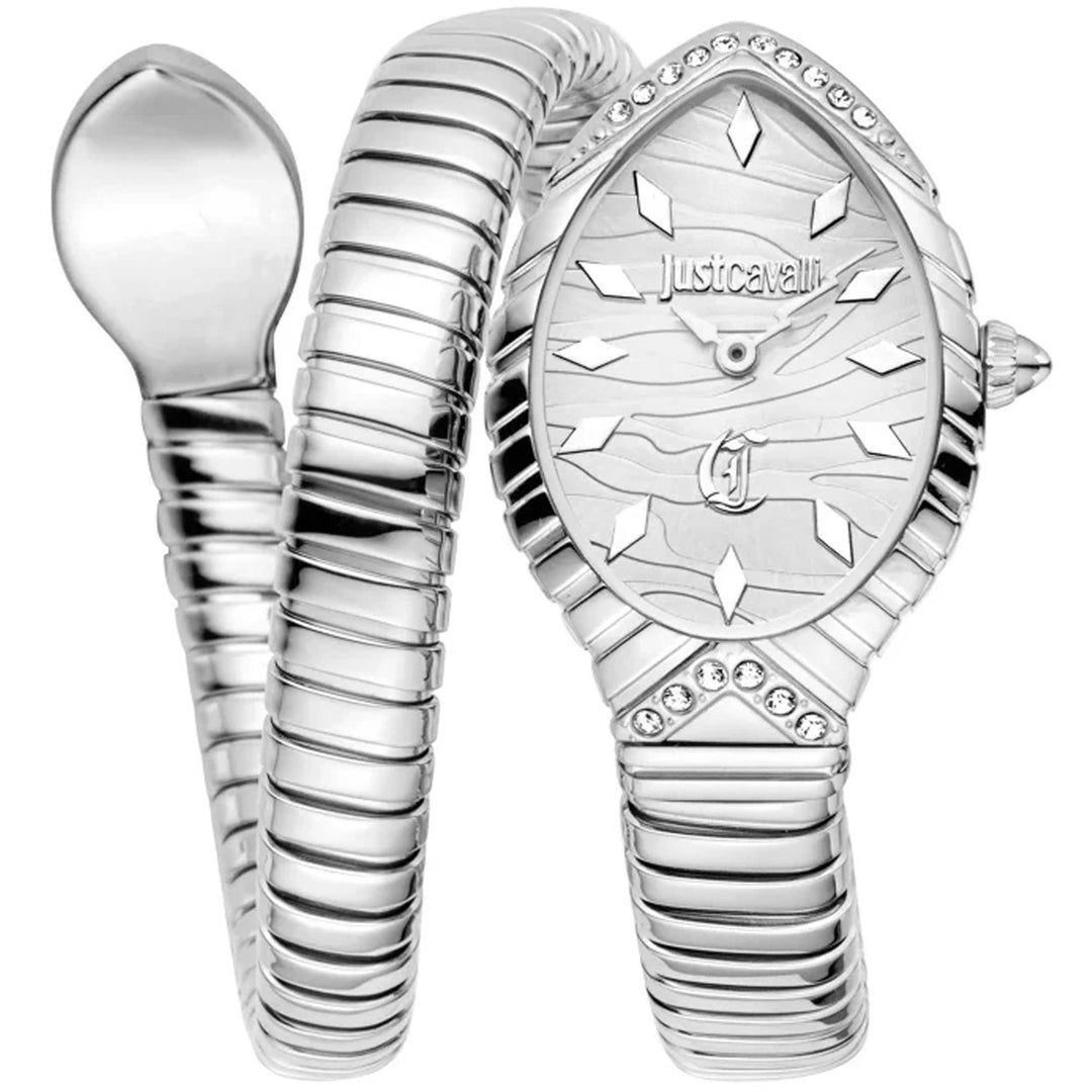 Just Cavalli Womens Unica Snake Silver Dial Watch - JC1L322M0015 Image 1