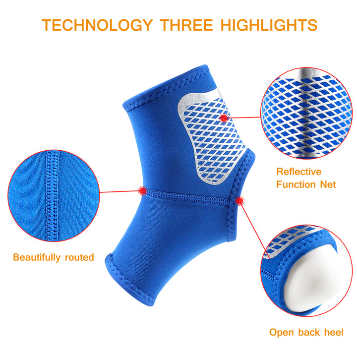 1Pcs Ankle Brace Compression Sleeves Support Foot Protective Gear Fitness Running Ankle Support Image 2