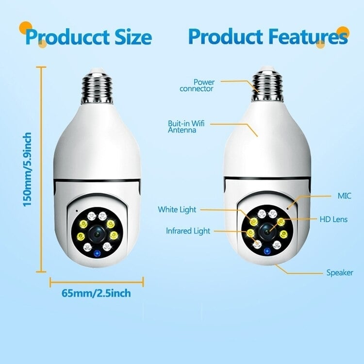 5G Bulb Surveillance Camera Image 2