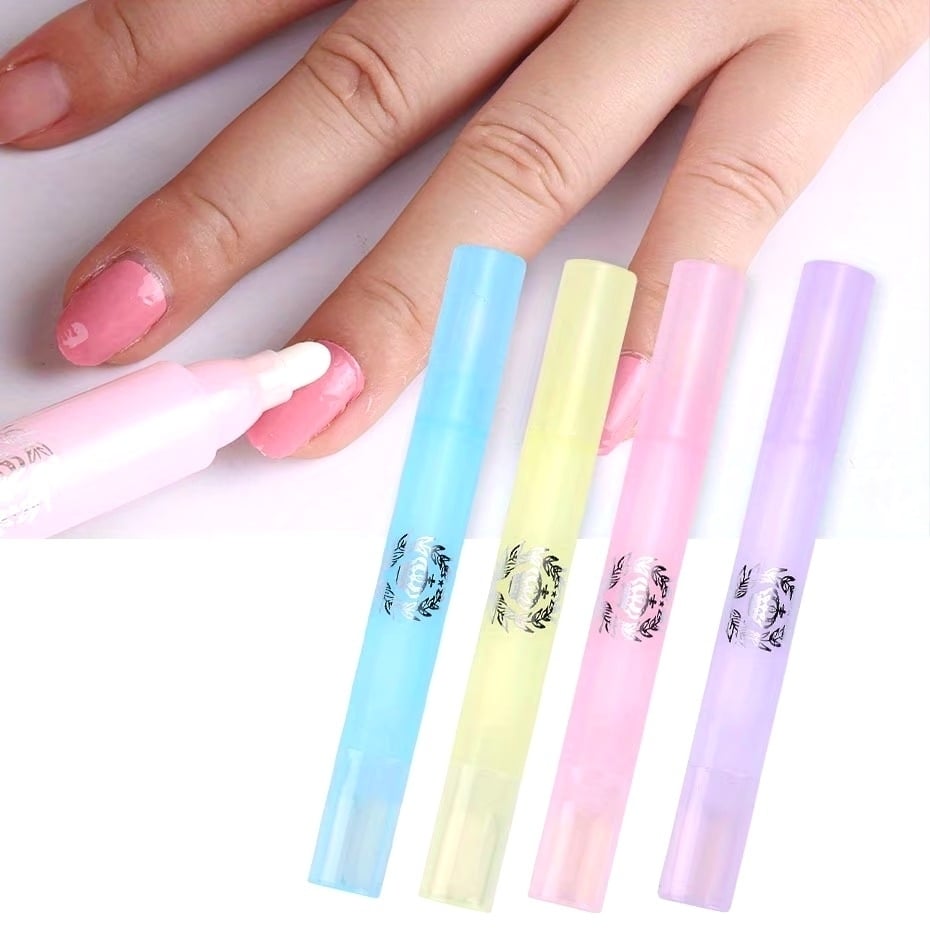 2pcs Nail Art Polish Corrector Removal Pen Replacement Tips Cleaner Tools Image 1