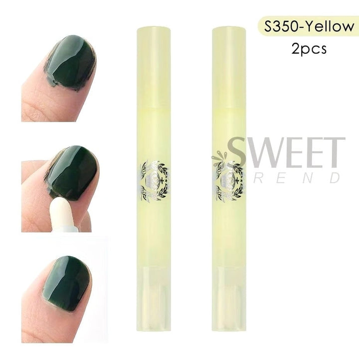 2pcs Nail Art Polish Corrector Removal Pen Replacement Tips Cleaner Tools Image 10