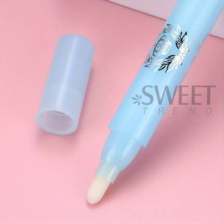 2pcs Nail Art Polish Corrector Removal Pen Replacement Tips Cleaner Tools Image 12