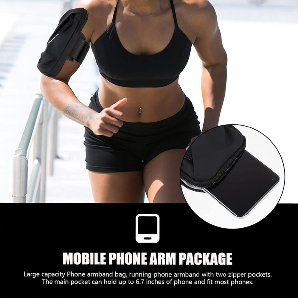 1Pcs Sports Arm Bag Phone Armband Sleeve for Running Phone Arm Bands with Workout - Use for Workout Walking Gym Hiking Image 9