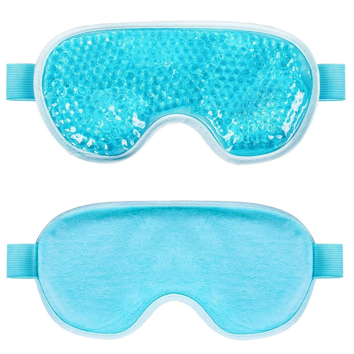 1PCS Gel Bead Cooling Eye Mask - Reusable Cold Compress Ice Pack for Sleeping Skincare Relief Image 1