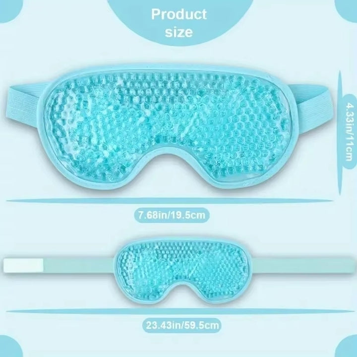 1PCS Gel Bead Cooling Eye Mask - Reusable Cold Compress Ice Pack for Sleeping Skincare Relief Image 12