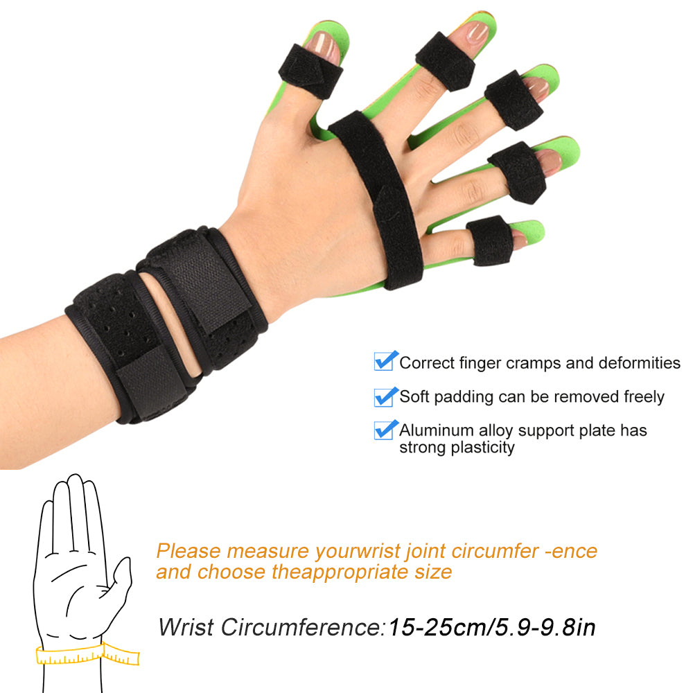 Child Finger Splint Fingerboard Finger Separator Orthotics Points Hand Wrist Training Device Brace Support Flex Spasm Image 2