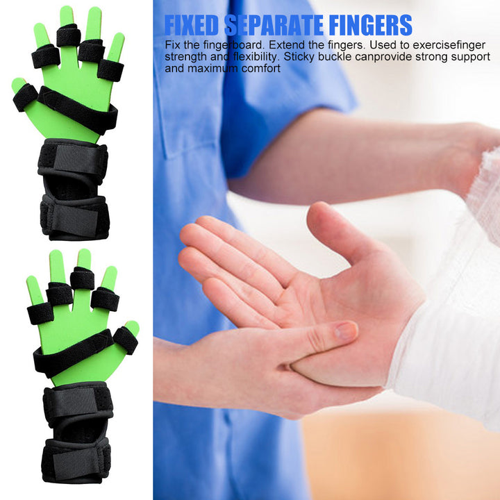 Child Finger Splint Fingerboard Finger Separator Orthotics Points Hand Wrist Training Device Brace Support Flex Spasm Image 3