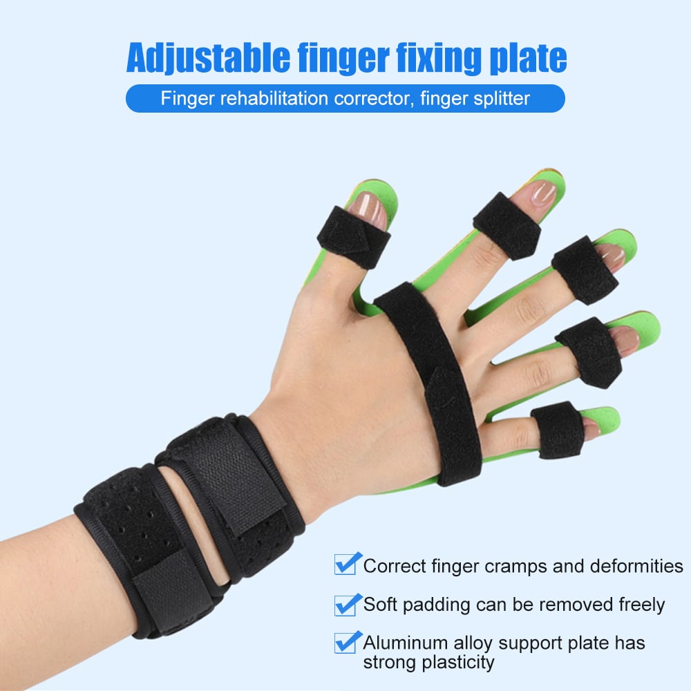 Child Finger Splint Fingerboard Finger Separator Orthotics Points Hand Wrist Training Device Brace Support Flex Spasm Image 1