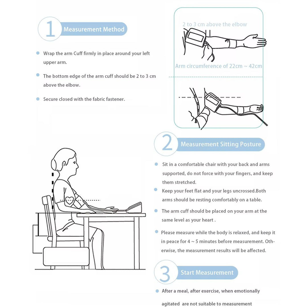 Digital Blood Pressure Monitor for Upper Arm  Automatic BP Meter with Pulse Detection Image 7