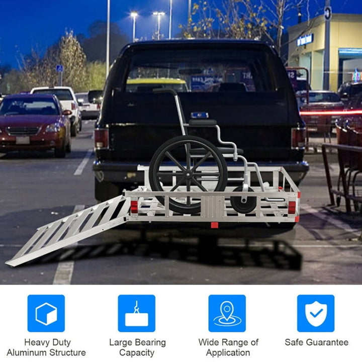 Hommoo 50" x 29.5" Hitch-Mounted Mobility Cargo Carrier Image 4