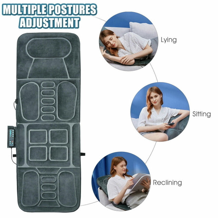 Hommoo Foldable Massage Mat with Heat and 10 Vibration Motors Image 4