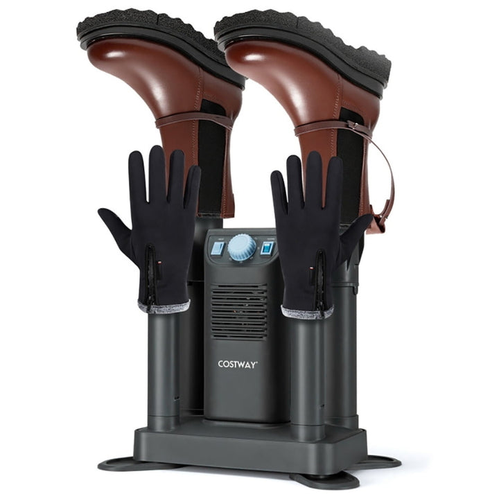 Hommoo Electric Shoe Boot Dryer 4 Shoes with 180 Mins Timer Ozone Disinfection-Gray Boot Dryer Shoe Dryer Ozone Glove Image 3