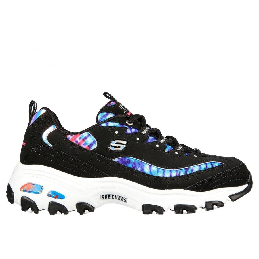 Skechers Womens DLites - Summer Fiesta Sneaker Black/Multi - 149015-BMLT BMLT Image 1