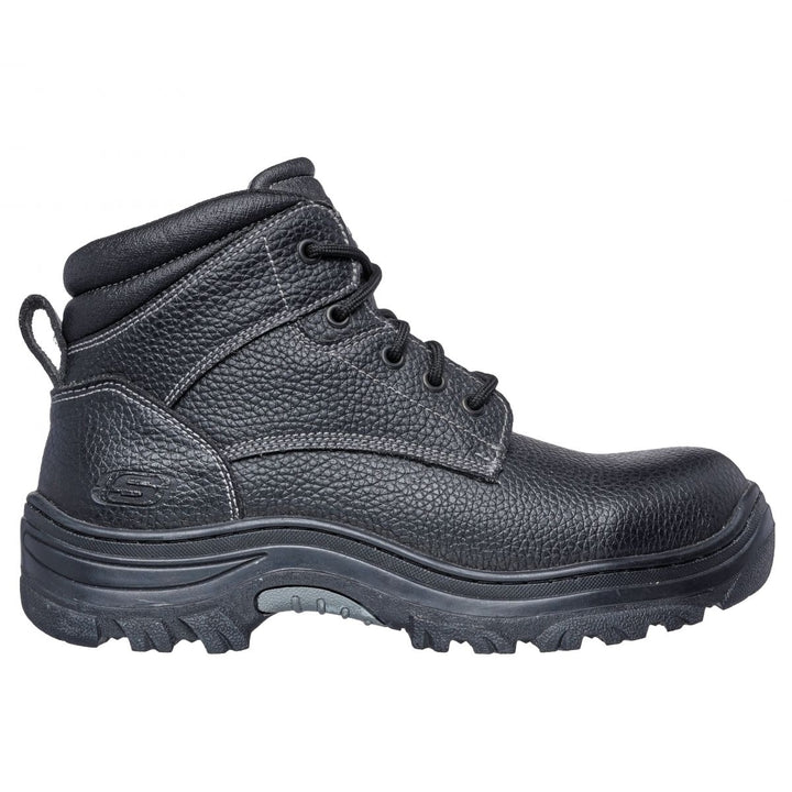 SKECHERS WORK Mens Burgin - Congaree Soft Toe EH Work Boot Black - 77163-BLK varies BLACK Image 1