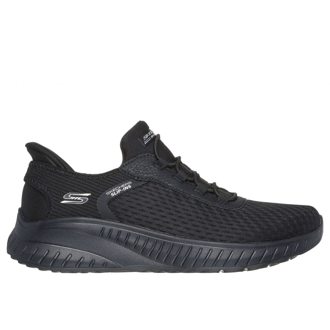 Skechers Womens Slip-ins: BOBS Sport Squad Chaos Black/Black - 117504-BBK BBK Image 1