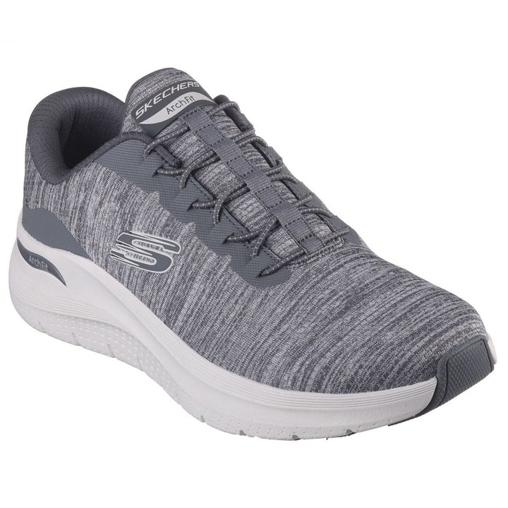 Skechers Mens Arch Fit 2.0 - Upperhand X-Wide Sneaker Grey - 232709-GRY Grey Image 2