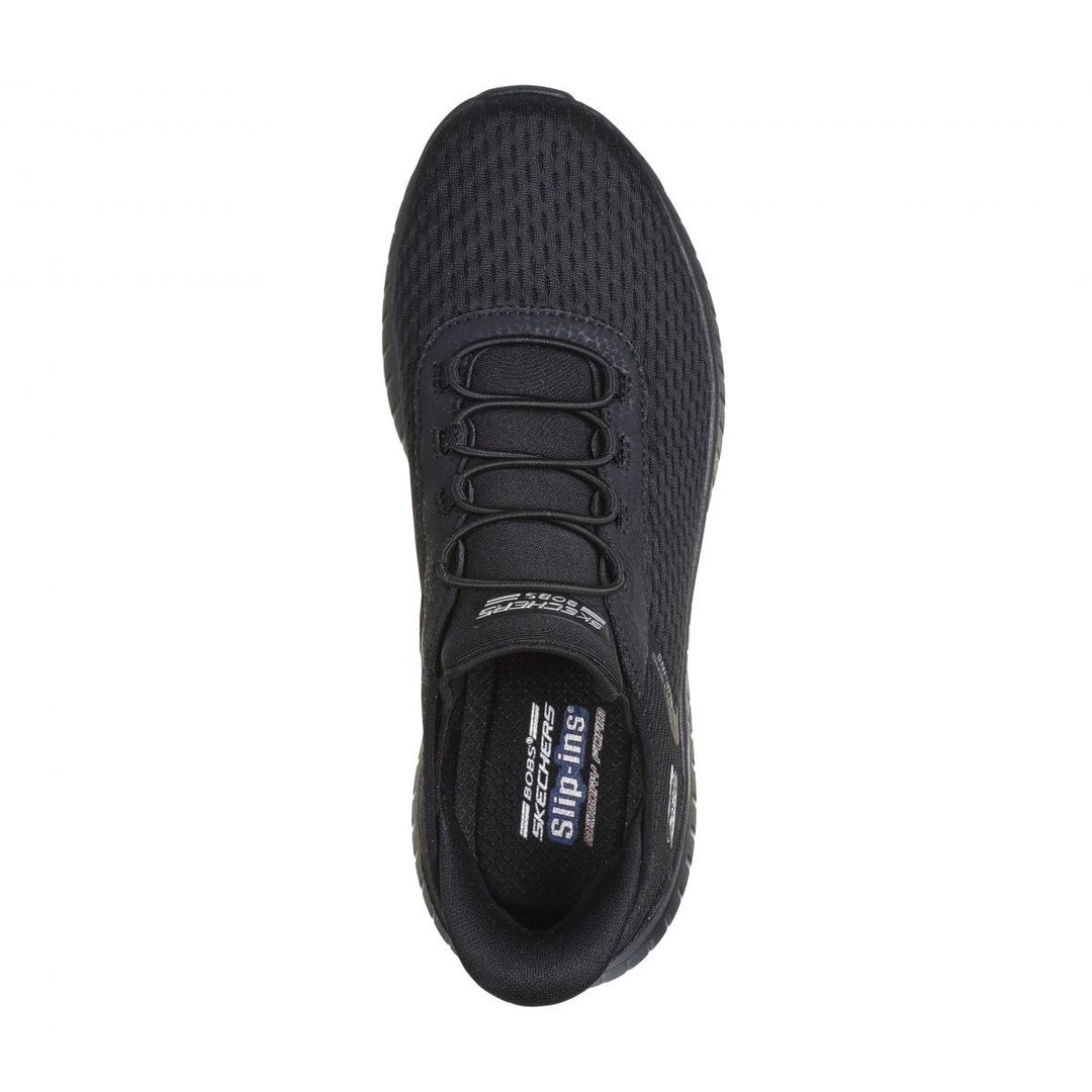 Skechers Womens Slip-ins: BOBS Sport Squad Chaos Black/Black - 117504-BBK BBK Image 3