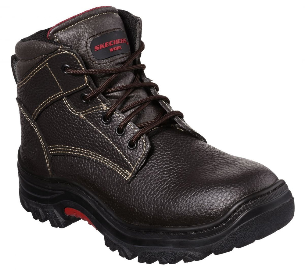 SKECHERS WORK Mens Burgin - Congaree Soft Toe EH Work Boot Brown - 77163-BRN varies BROWN Image 2