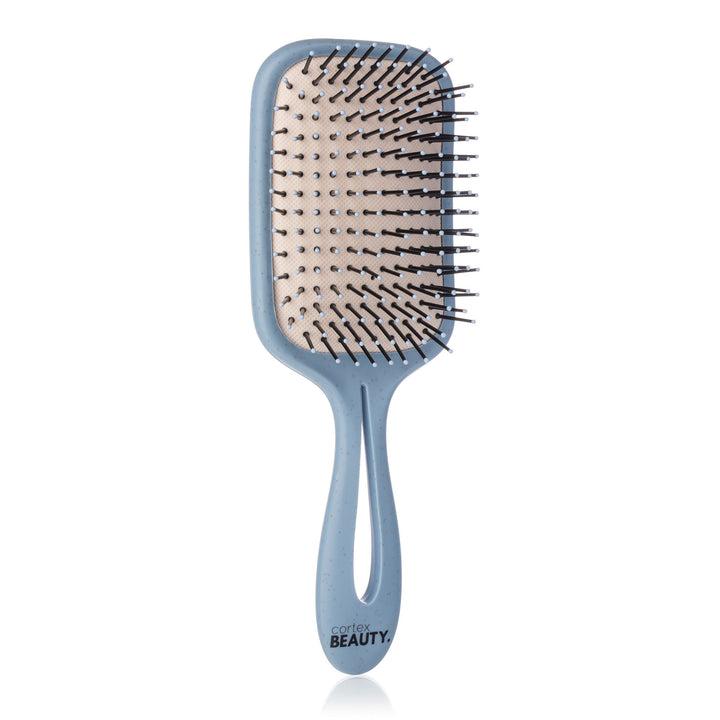 3.5" Blue Recycled Detangling Brush - Blue Image 2