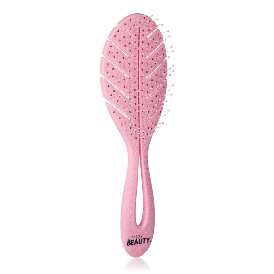 2.8" Recycled Detangling Brush - Pink Image 2