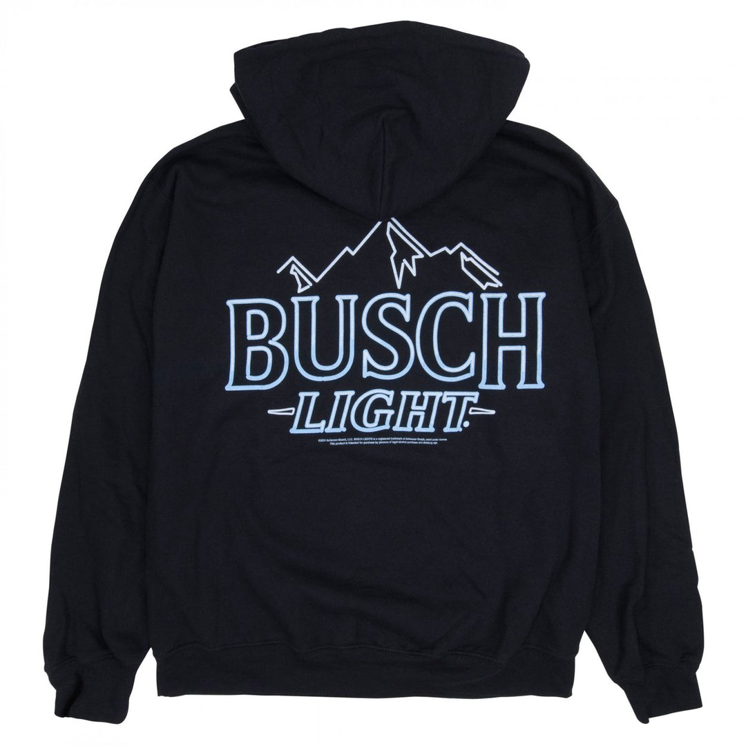 Busch Light Neon Logo Pull-Over Hoodie Image 3