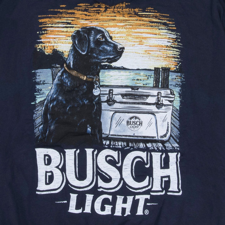 Busch Light Dog Cooler Front and Back Print Pull-Over Hoodie Image 4