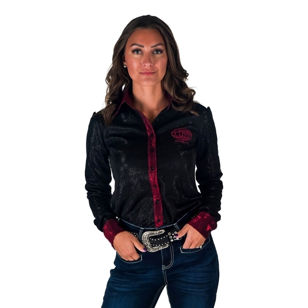 Cowgirl Tuff Western Shirt Womens L/S Button Multi-Color 100911 Image 1