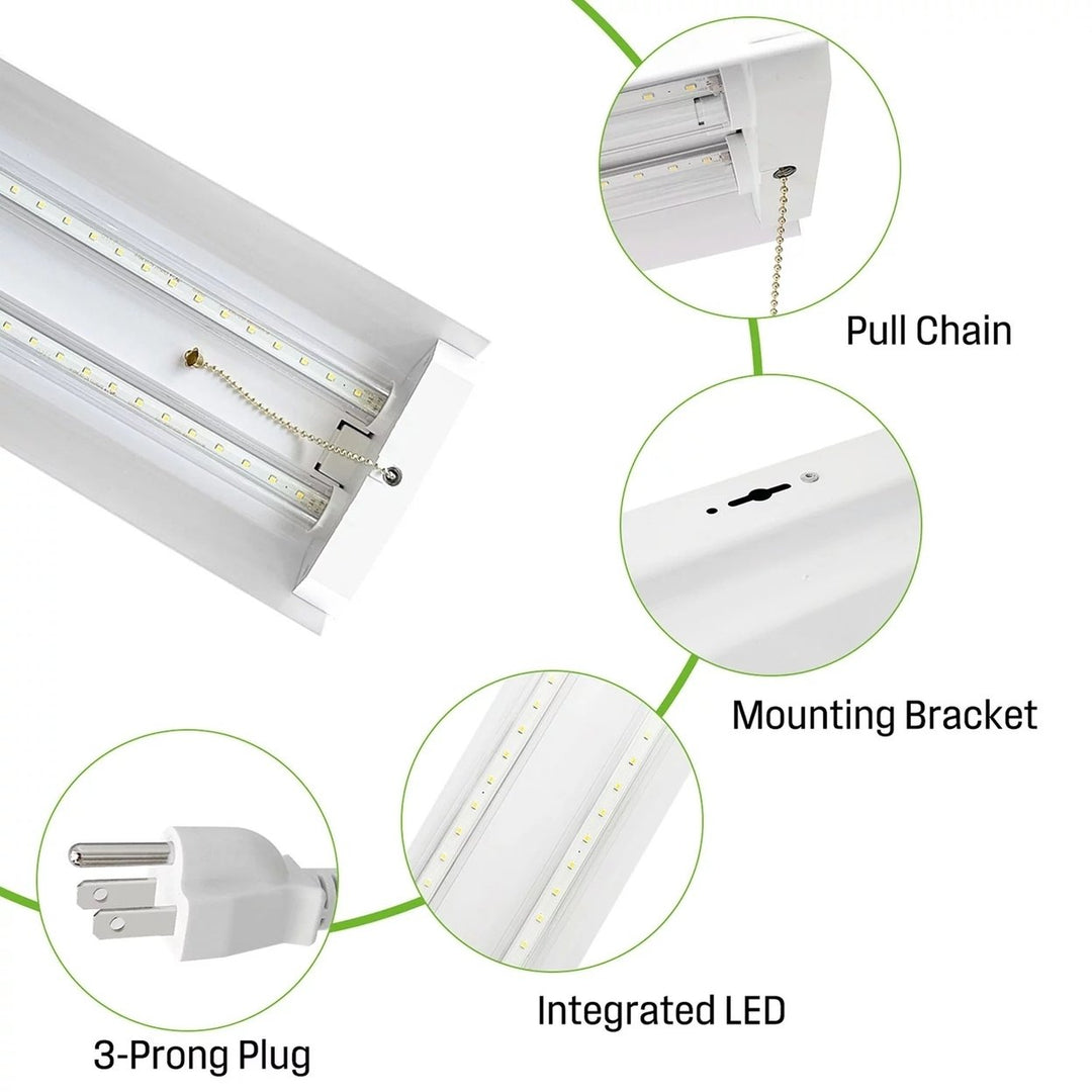 Westinghouse 4 5000 Lumen LED Shop Light White Finish Image 3